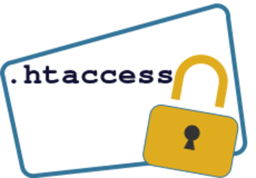 Symbol mit dem Text „.htaccess“