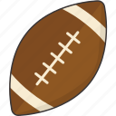 Symbol: Ein eiförmiger Football mit typischer Naht